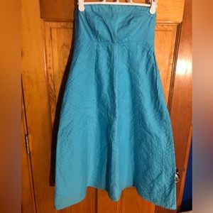 Gap Teal Blue Tube Top Dress, Size 4